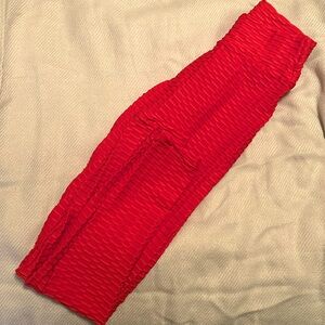 Red Workout Leggings